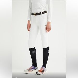 Maya Delorez Compression Breeches Equestrian Breech White Riding Pants XS NEW